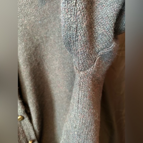 Vintage Eddie Bauer Cardigan Sweater Large Shawl Collar Elbow Patches Wool USA - Picture 11 of 15